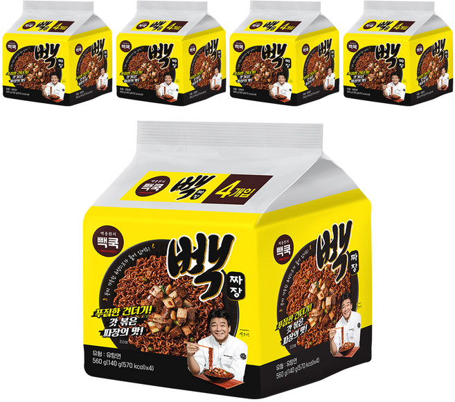 백쿡 빽짜장 140g, 20개