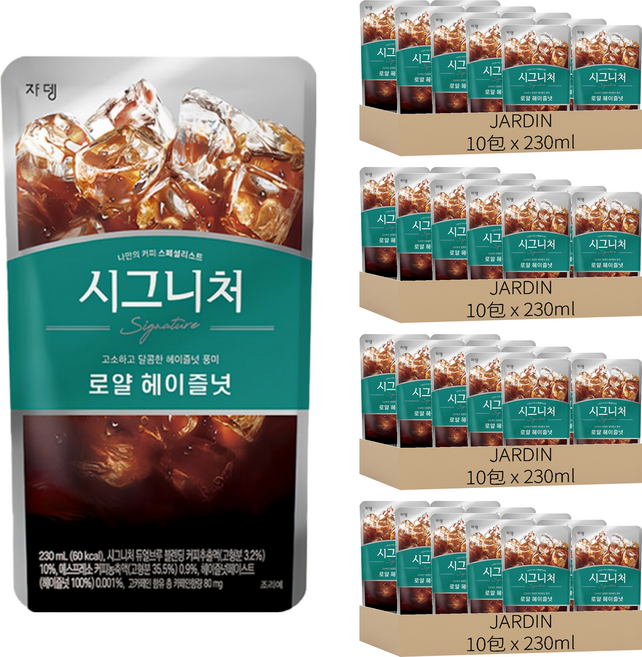 JARDIN 招牌皇家榛果咖啡, 230ml, 40包