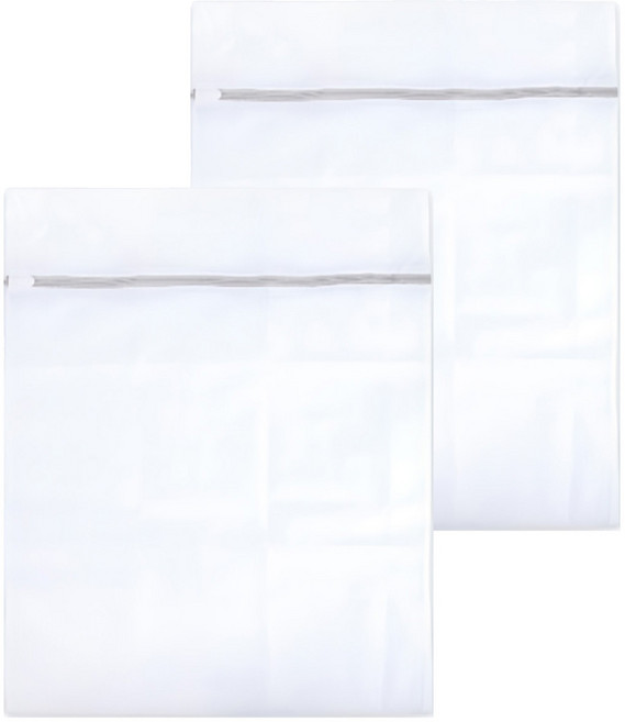 Axis 艾克思 實用方形防滑拉鍊細密網洗衣袋 洗衣收納兩用, 2個