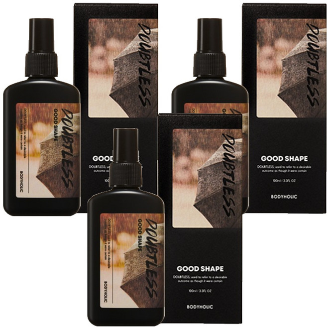 바디홀릭 다우트리스 라인 바디미스트 굿 셰이프, 100ml, 3개