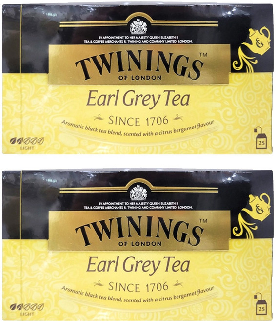 TWININGS 唐寧茶 皇家伯爵茶 佛手柑風味, 2g, 25包, 2盒