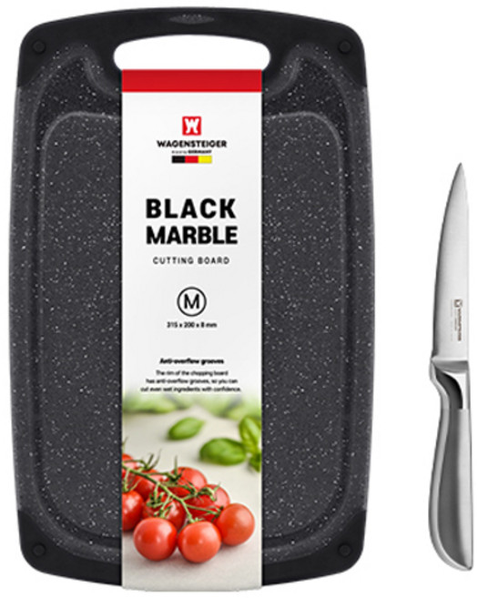 바겐슈타이거 슈미트 칼 + 블랙 마블 도마, 1세트, 과도칼 + 도마 중