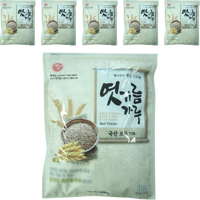 海嘉園麥芽粉, 6個, 1kg