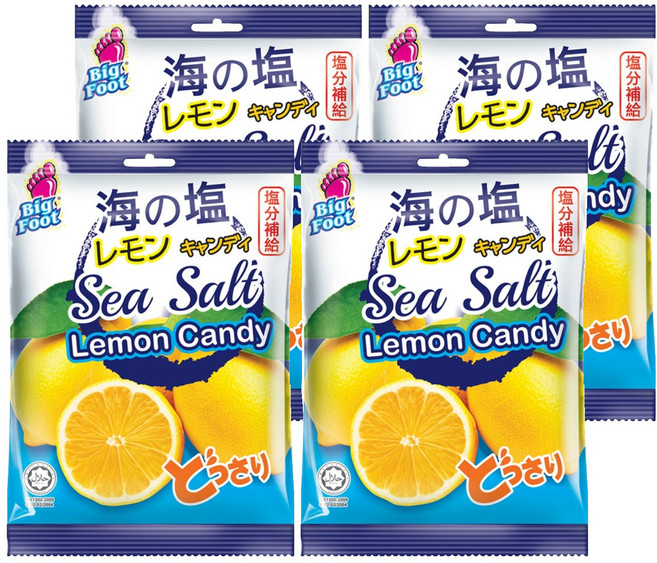 Big Foot 海鹽檸檬糖, 150g, 4袋