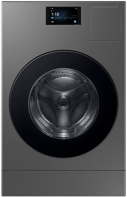 삼성전자 Bespoke AI 콤보 세탁기 LCD 177.8mm WD90F25AHS 25kg + 18kg 방문설치, 다크스틸