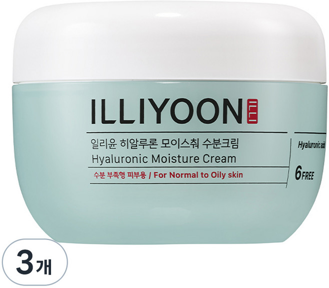 일리윤 히알루론 모이스춰 수분크림, 100ml, 3개