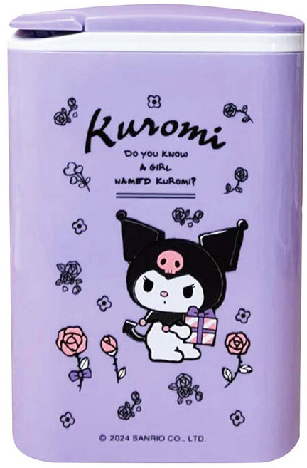 SANRIO 三麗鷗 酷洛米小禮物款按壓式垃圾桶, 紫色