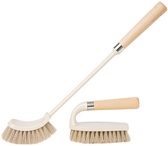 생활공식 다중모 청소솔 2종 세트, 우드, 1세트