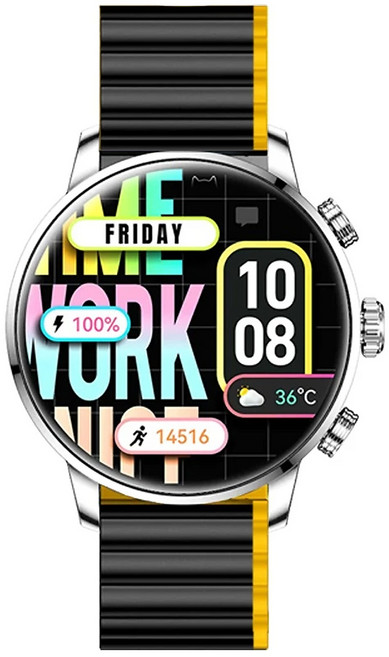 KIESLECT 智慧通話運動手錶 Kr2, 銀灰色, 1個