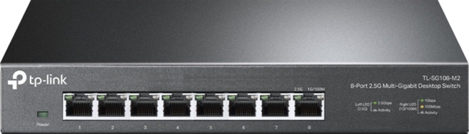 tp-link 2.5G 8埠桌上型交換器, 1個, TL-SG108-M2