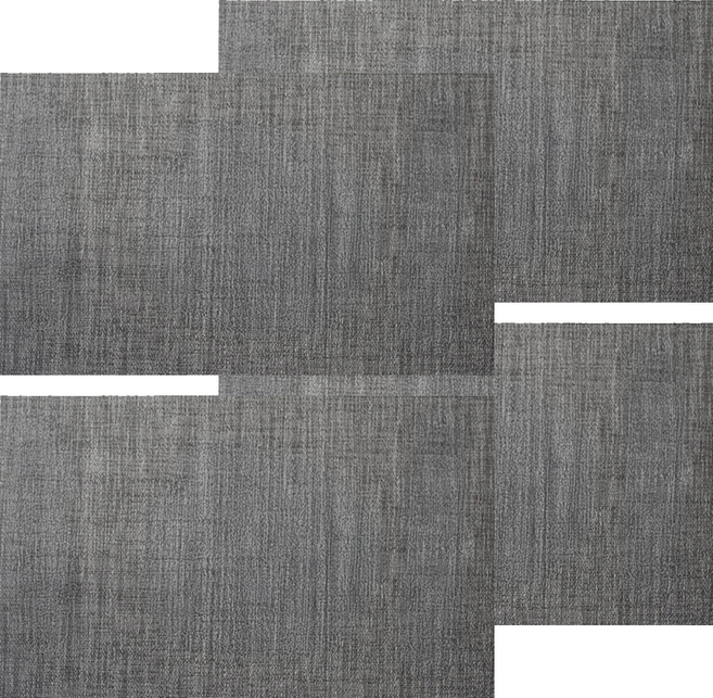 GREEGREEN 耐熱可水洗餐墊 深灰色 桌墊, 45 x 30cm, 4個