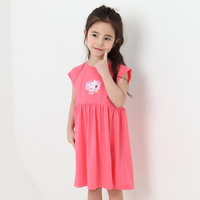 프리미에팜 여아용 위시캣 아이냥 야옹 슬라브 5부 원피스