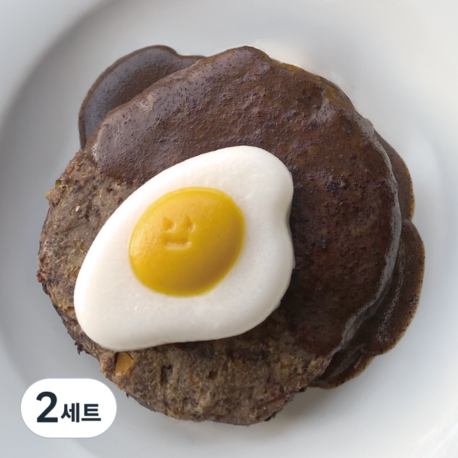 뽀뽀제과 강아지 수제간식 함박스테이크 + 계란푸딩 세트 (냉동), 110g, 2세트, 혼합맛(소고기/계란)