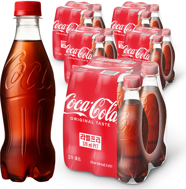 코카콜라 오리지널 무라벨, 370ml, 30개