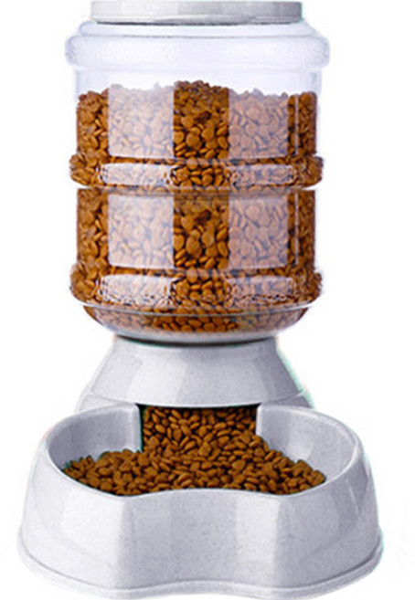 딩동펫 반려동물 반자동 애플 급식기, 그레이, 1개