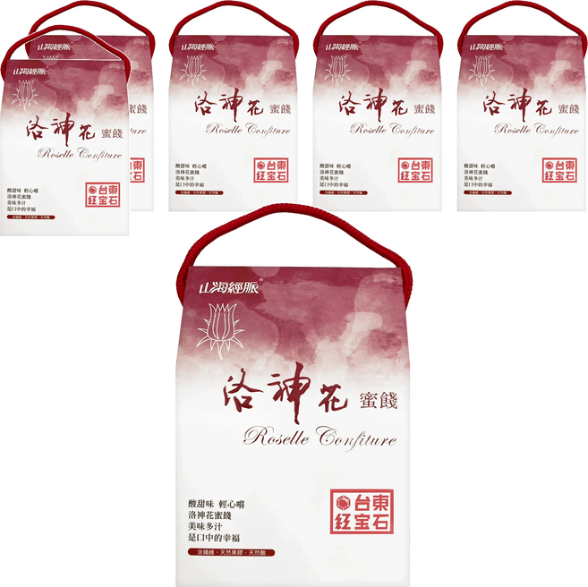 山海經脈 乾漬洛神花蜜餞, 6盒, 150g
