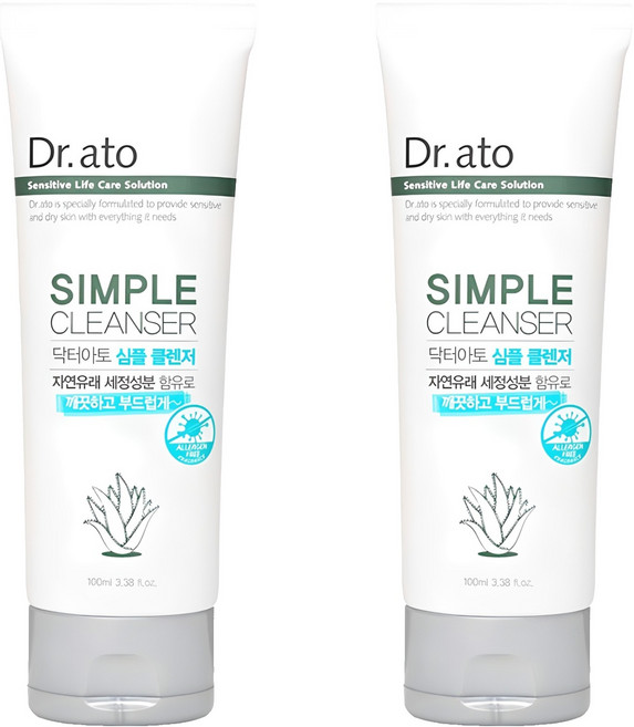 닥터아토 심플 유아페이셜클렌져, 100ml, 2개