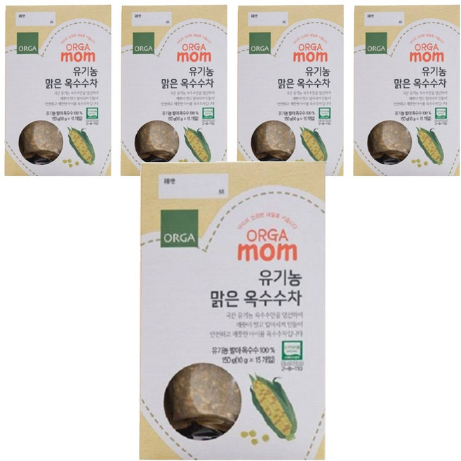 올가맘 유기농 맑은 옥수수차, 10g, 15개입, 5개