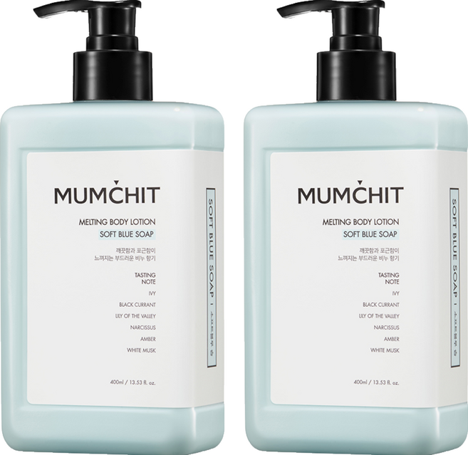 MUMCHIT 默契 Melting 香氛身體乳 柔軟肥皂香 400ml 預防乾燥 增加肌膚彈性, 2瓶