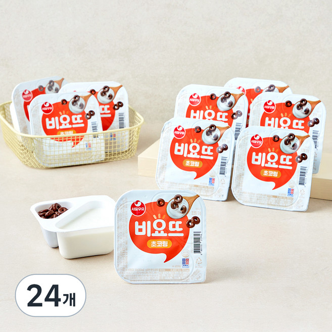 서울우유 비요뜨 초코링 요거트, 138g, 24개