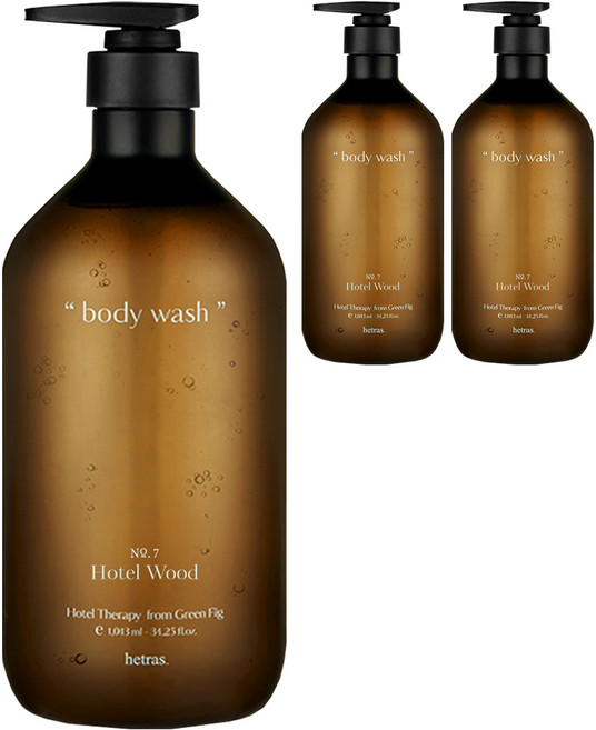 헤트라스 바디워시 호텔우드, 1.013L, 3개