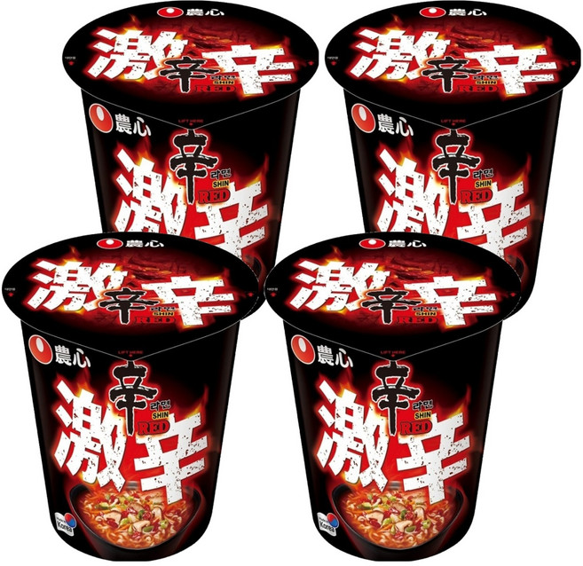 NONGSHIM 農心 激辣辛杯麵 68g, 4入