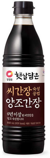 햇살담은 씨간장 숙성공법 양조간장, 840ml, 1개