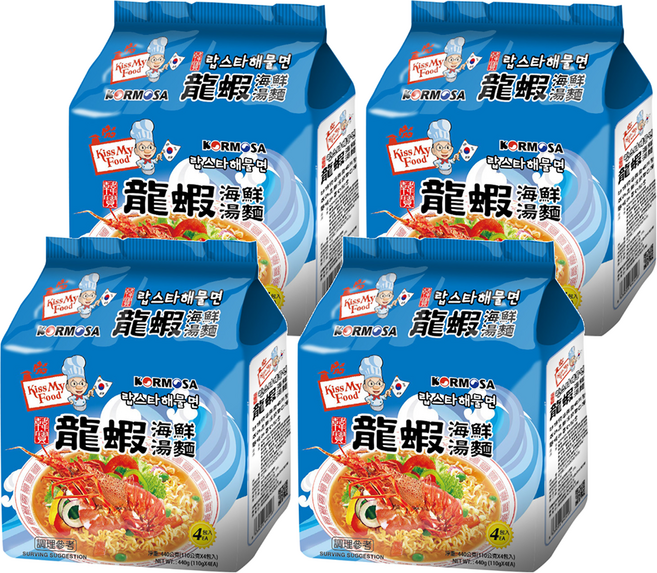 KORMOSA 韓寶 龍蝦海鮮麵 110g, 16包