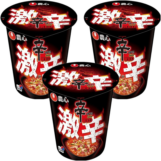 NONGSHIM 農心 激辣辛杯麵 68g, 3入