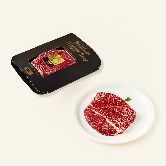 엘그로 호주산 와규 MBS8+ 앞다리 스테이크용 (냉장), 300g, 1개