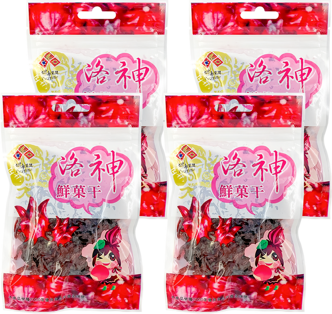 台東地區農會 洛神花果乾, 4包, 80g