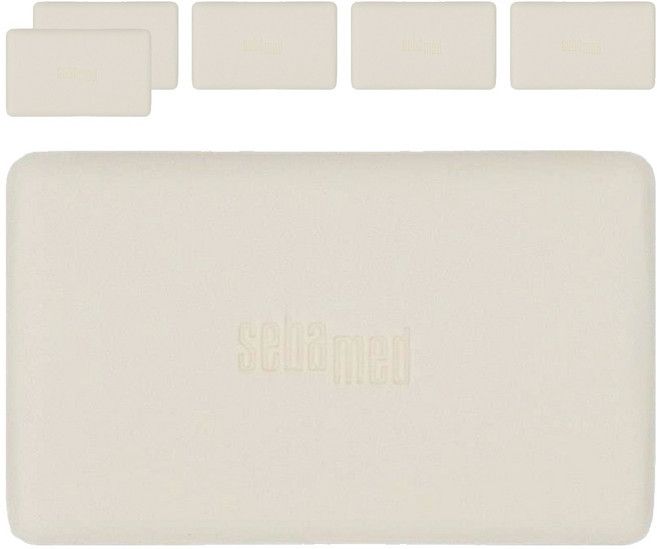 sebamed 施巴 5.5橄欖潔膚皂 適合乾性/中性/敏感性膚質 pH5.5微酸性 無皂鹼不刺激, 150g, 6個