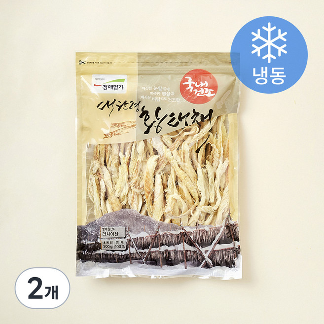 대관령 건조 황태채 (냉동), 300g, 2개