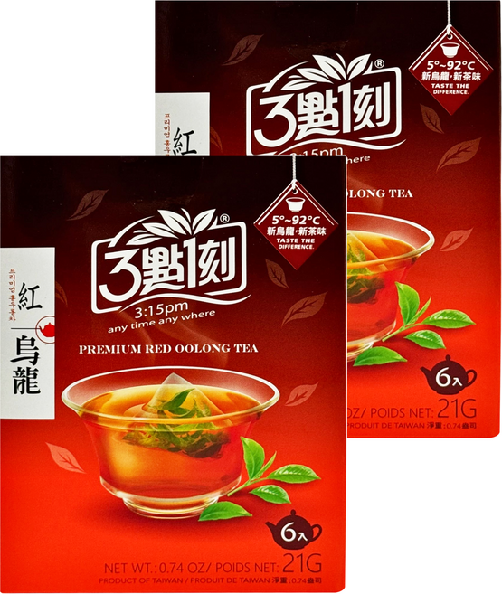 3點1刻 紅烏龍茶, 3.5g, 6包, 2盒