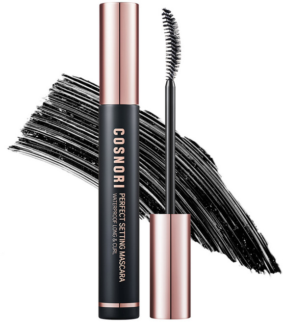 코스노리 퍼펙트 세팅 워터프루프 롱앤컬 마스카라 7ml, 01블랙, 1개