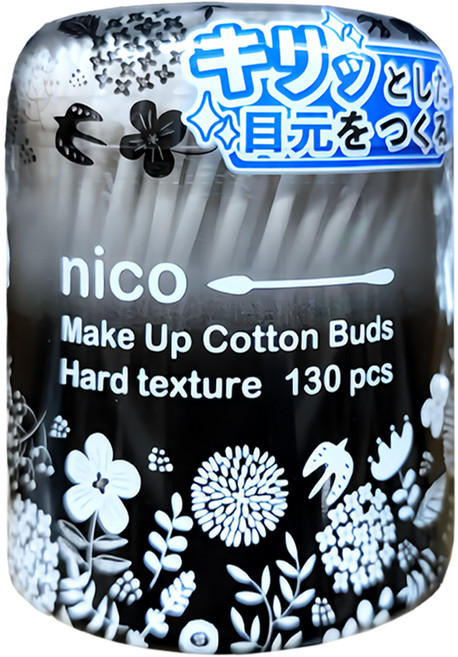 SANYO 山洋 nico 清潔化妝棉花棒 尖頭 + 圓頭, 130支, 1組