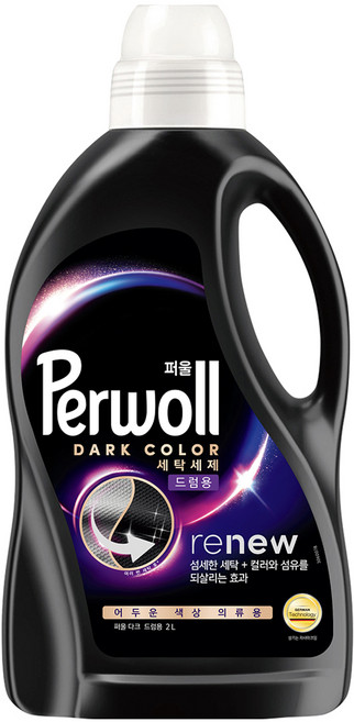 퍼울 다크 드럼용 액상세제 본품, 2L, 1개