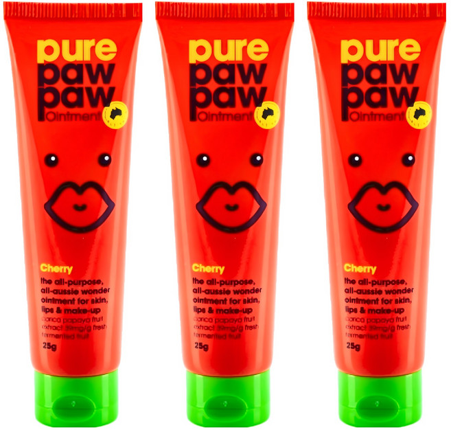purepawpaw 神奇萬用木瓜霜, 櫻桃香, 25g, 3條