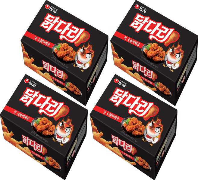 닭다리 핫 숯불바베큐, 4개, 66g