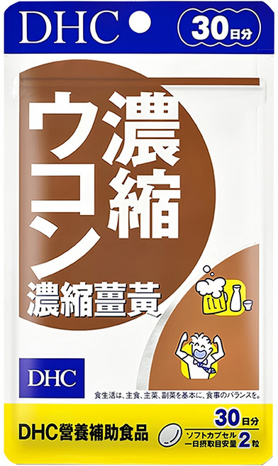 DHC 台灣公司貨 濃縮薑黃 30日份, 60顆, 345mg, 1包