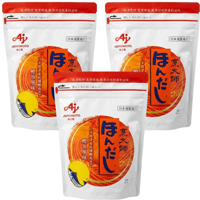 HONDASHI 烹大師 鰹魚風味調味料, 1kg, 3包