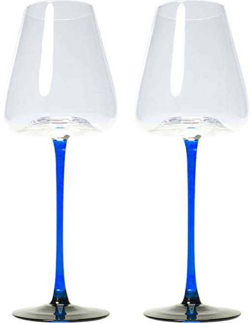 로체스터 트라이 와인잔 블루, 450ml, 2개