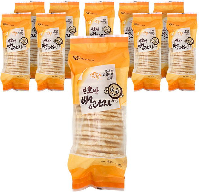 스위트영 단호박 뻥과자, 80g, 10개