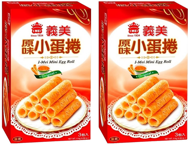 義美 小蛋捲 原味, 114g, 2盒