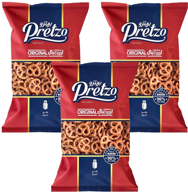 Pretzo 不囉嗦經典鹽味蝴蝶餅 125g, 3包