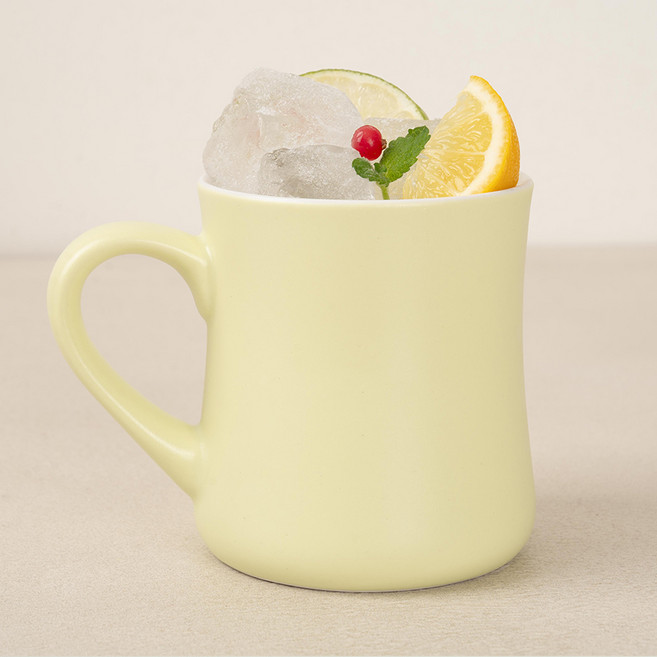 해피정코리아 실렌더 머그컵 450ml, 무광 애플그린, 1개