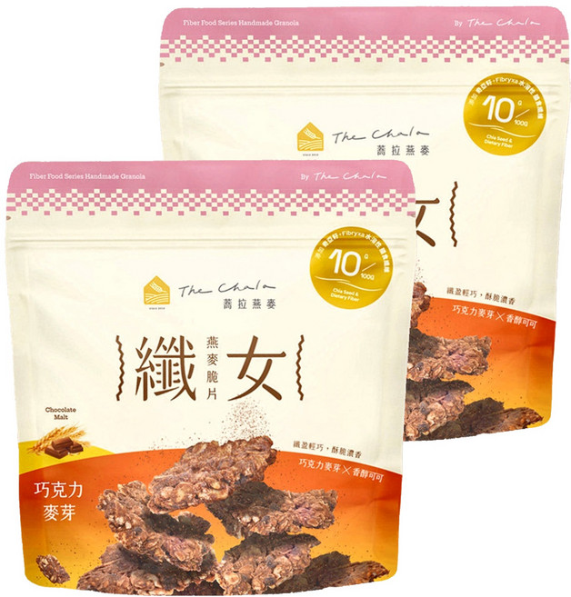 The Chala 蕎拉燕麥 纖女燕麥脆片 巧克力麥芽, 150g, 2包