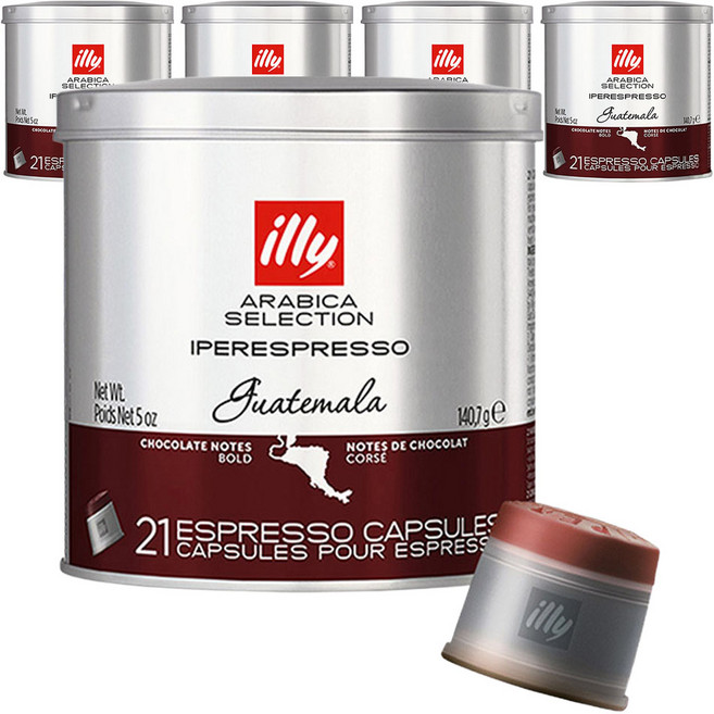 일리 아라비카 셀렉션 과테말라 캡슐커피, 6.7g, 21개입, 5개