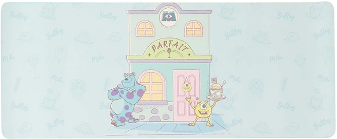 R FUN SHOP MONSTERS INC. 怪獸電力公司 皮革桌墊 30cm x 75cm, 甜蜜夢境系列 藍色, 1個