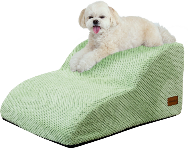 올미오펫 구름패브릭 강아지계단, 애플그린, 1개